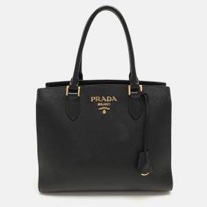 Prada Black Saffiano Leather Tote