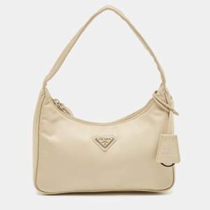 Prada Cream Nylon Re-Edition 2000 Bag