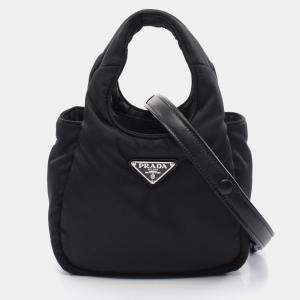 Prada Black Nylon Soft Re-Nylon Padded Bag