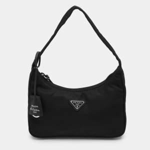 Prada Black Nylon Re-Edition 2000 Shoulder Bag