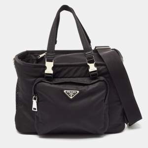 Prada Black Re-Nylon Pet Bag