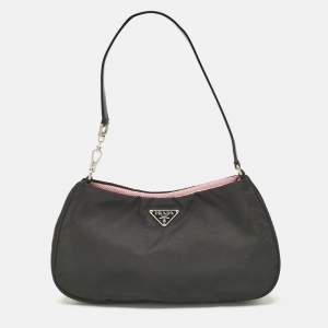 Prada Black Nylon Mini Shoulder Bag