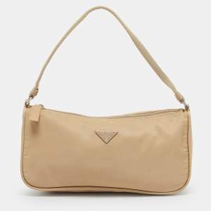Prada Beige Nylon Pochette