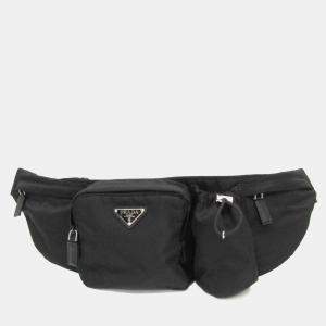 Prada Black Tessuto Montagna Belt Bag