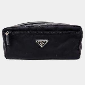 Prada Black Nylon fabric pouch