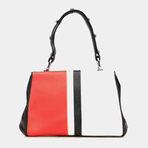 Prada Red Leather Baiadera Frame Bag