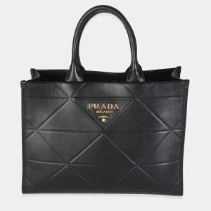 Prada Black Calfskin Medium Symbole Tote bag
