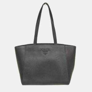 Prada Black Saffiano Leather Tote Bag