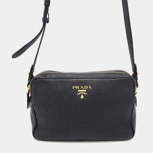 Prada Shoulder Bag Black Leather