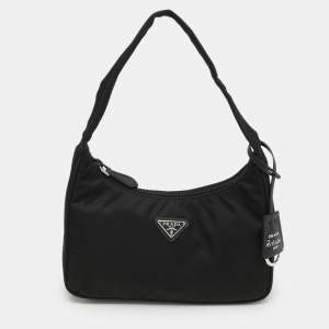 Prada Black Nylon Re-Edition 2000 Shoulder Bag