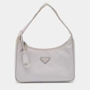 Prada Lilac Re-Nylon Re-Edition 2000 Baguette Bag
