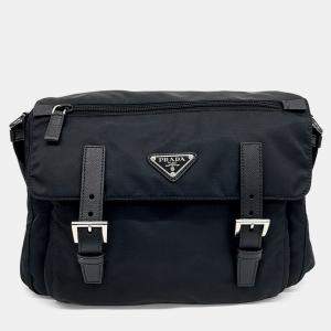 Prada Black Nylon Re-Nylon Crossbody Bag