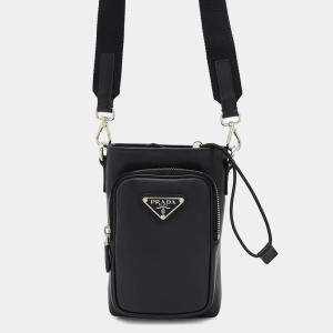 Prada Black Leather Smartphone Case