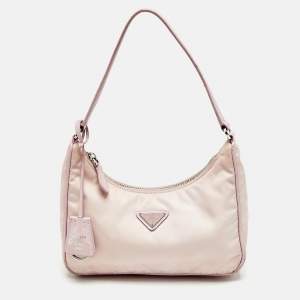 Prada Light Pink Nylon Re-Edition 2005 Shoulder Bag