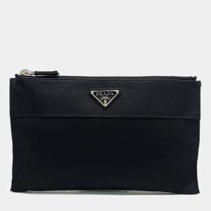 Prada Black Nylon Re-Nylon Pouch