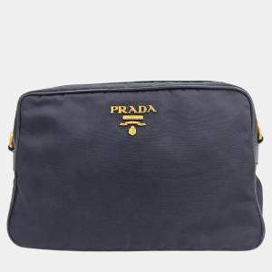 Prada Tessuto Bandoliera Navy Nylon Camera Bag
