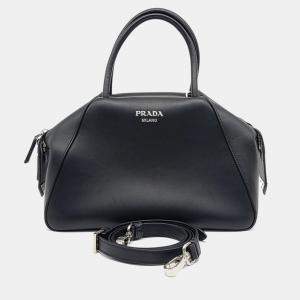 Prada Black Leather Supernova Tote and Shoulder Bag