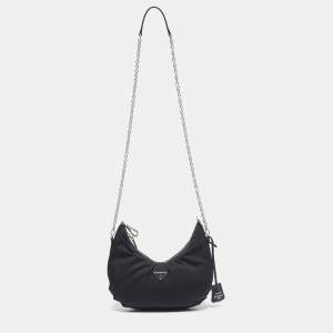 Pre Owned Prada Black Nylon Re-Edition 2006 Bag