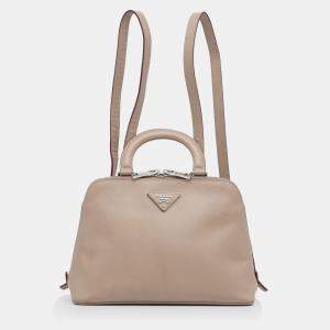 Pre Owned Prada Saffiano Lux Promenade Backpack