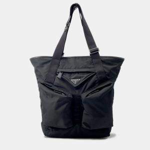 Pre Owned Prada Black Nylon Tote