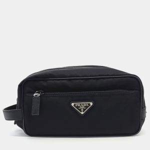 Pre Owned حقيبة برادا سوداء نايلون مُعاد التدوير