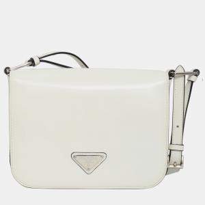Pre Owned Brushed Leather Shoulder Bag