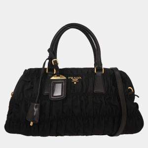 Pre Owned Prada Black Nylon Handbag