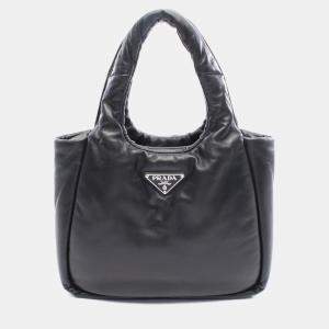 مملوكة مسبقًا Prada Soft Padded Black Leather Handbag