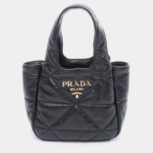مملوكة مسبقًا Prada Small Nappa Leather Handbag Black