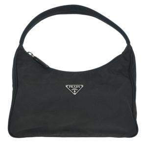 Pre Owned Prada Black Nylon Handbag