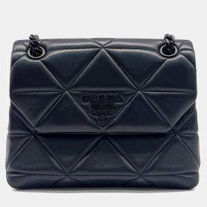 Pre Owned Prada Black Leather Spectrum Napa Shoulder Bag