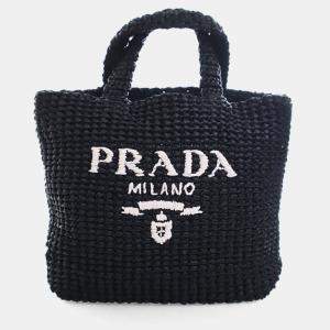 مملوكة مسبقًا Prada Small Raffia Crochet Tote