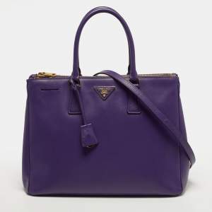 مملوكة مسبقًا Prada Double Zip Large Saffiano Leather Tote
