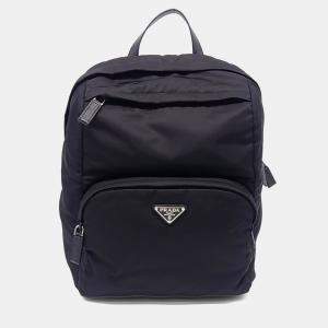 مملوكة مسبقًا Prada Black Nylon Re-Nylon Backpack