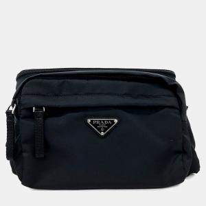 مملوكة مسبقًا Prada Black Fabric Bike Bag (2VL005)