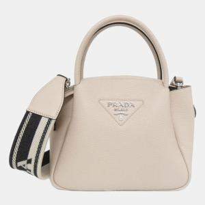 Pre Owned Prada Light pink Vitello Daino Handbag