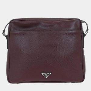 Pre Owned Prada Bordeaux Shoulder Bag