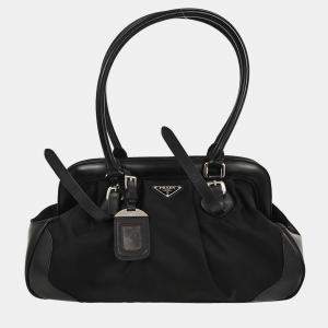 Pre Owned Prada Black Nylon Handbag