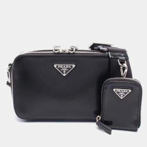 Pre Owned Prada Prada Shoulder Bag Leather Black