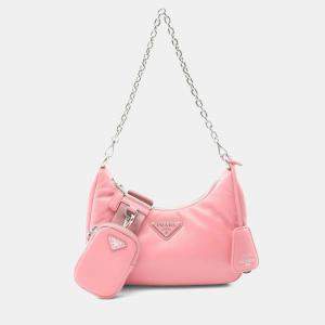 مملوكة مسبقًا Prada Re-Edition 2005 Chain Shoulder Bag Leather Pink