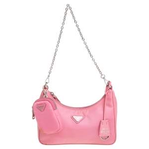 مملوكة مسبقًا Prada Pink Nylon Re-Edition 2005 Shoulder Bag