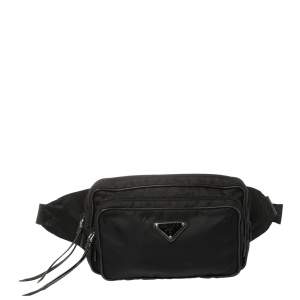 Prada Black Nylon Belt Bag