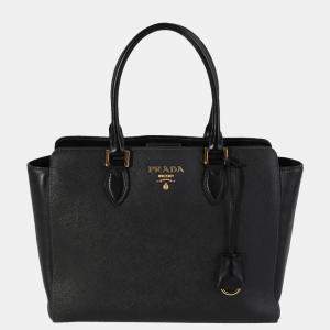 مملوكة مسبقًا Prada Black Saffiano Leather Tote Bag 