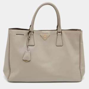 Prada Grey Saffiano Leather Large Galleria Tote