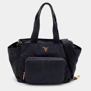 Prada Black Nylon Diaper Bag