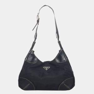 مملوكة مسبقًا Prada Black Tessuto Shoulder Bag