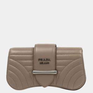 Prada Beige Leather Sidonie Shoulder bag