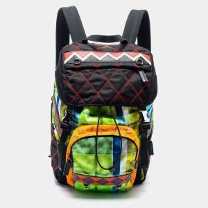 Prada Multicolor Printed Nylon Backpack