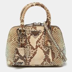 Prada Multicolor Python Mini Promenade Satchel
