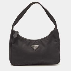 Prada Black Nylon Shoulder Bag